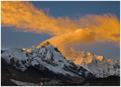 Golden Hour on Kanchenjunga, Lamuney Campsite