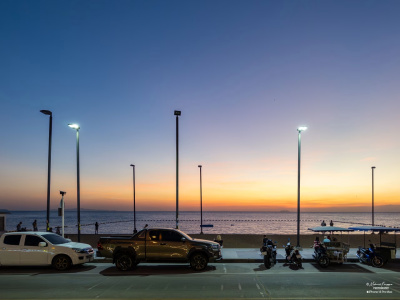 Sunset over Jomtien Beach, Pattaya