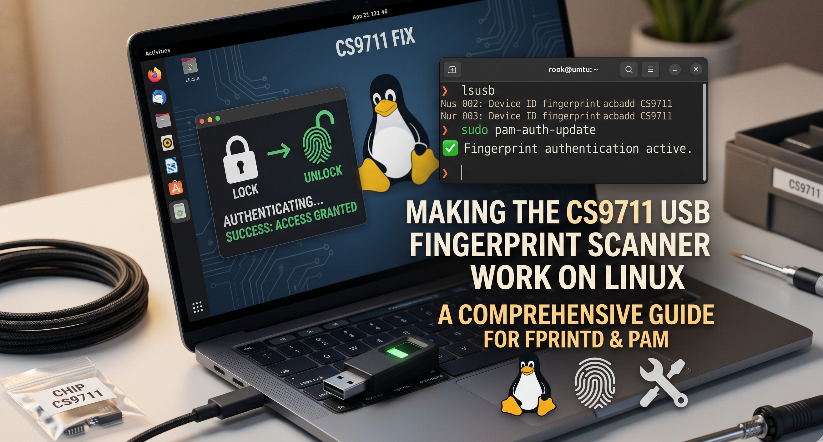 Making a Cheap USB Fingerprint Scanner Work on Linux — The CS9711 Story