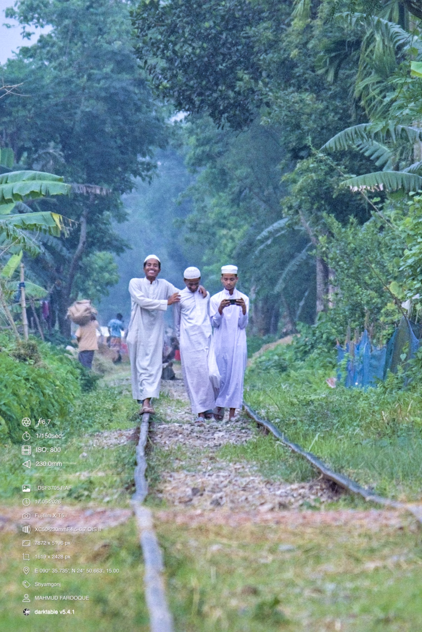 Evening Walk on the Shyamganj Rail Line