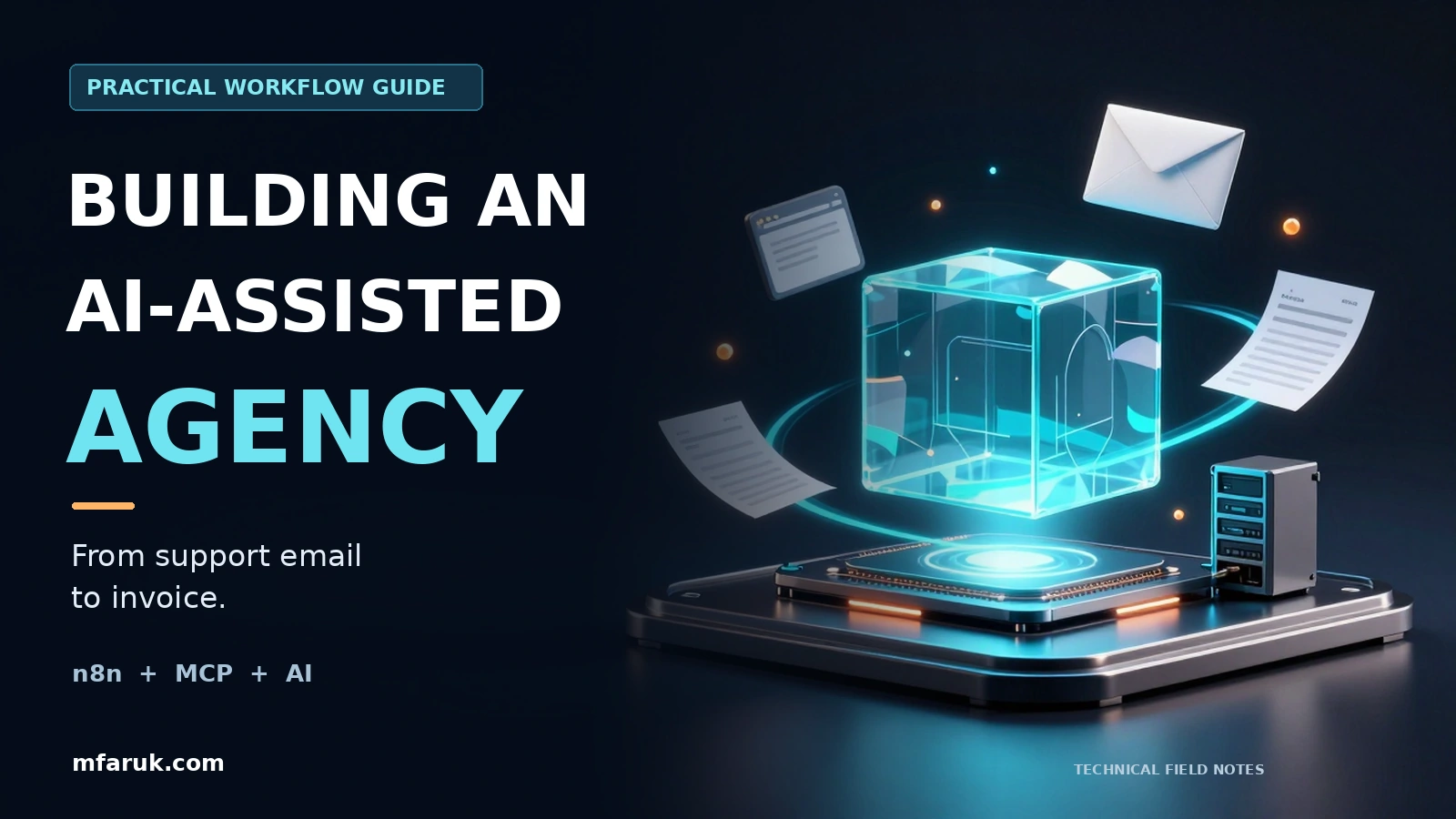 Building an AI-assisted agency workflow: from support email to invoice