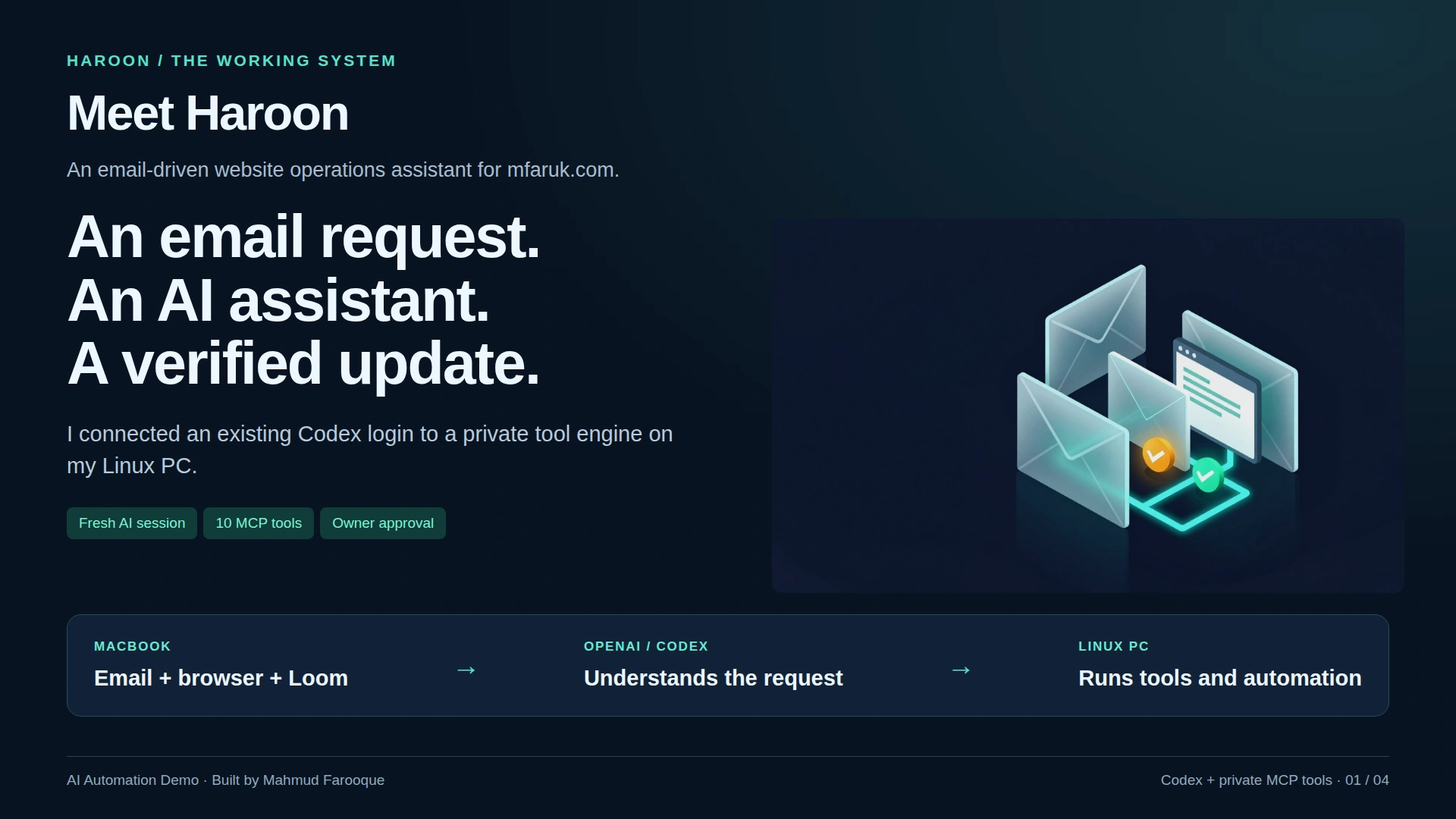 Building Haroon: an AI agent that turns email into approved website changes